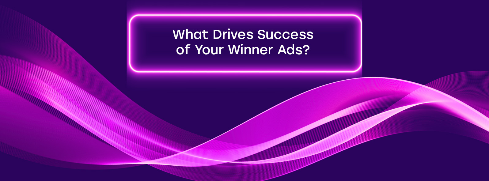 What drives success of your winner ads